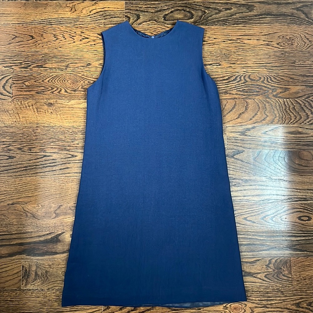 Isabel Ardee Navy Blue Shift Dress Size 4